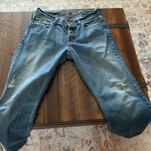 Buckle denim Button fly only gently worn